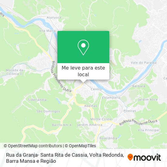 Rua da Granja- Santa Rita de Cassia mapa