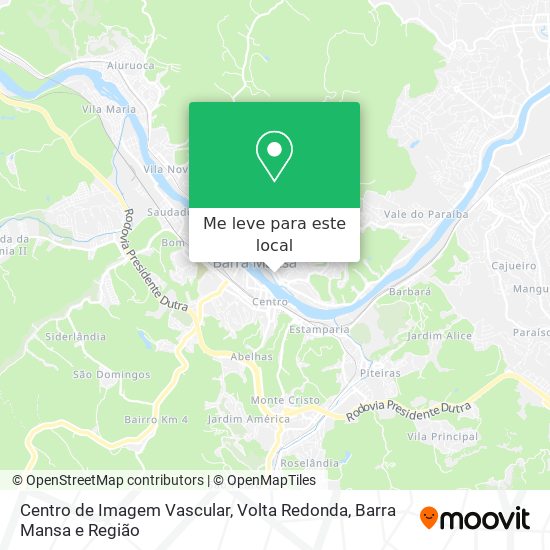 Centro de Imagem Vascular mapa