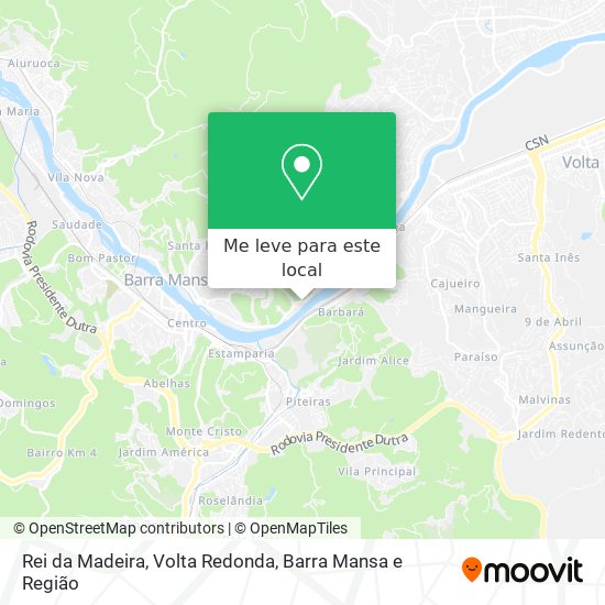 Rei da Madeira mapa