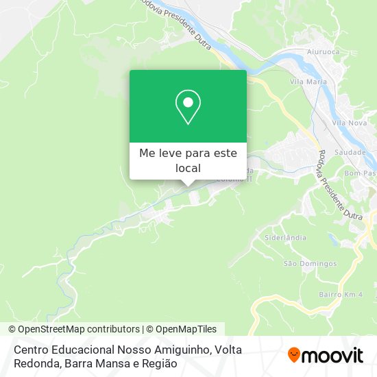 Centro Educacional Nosso Amiguinho mapa