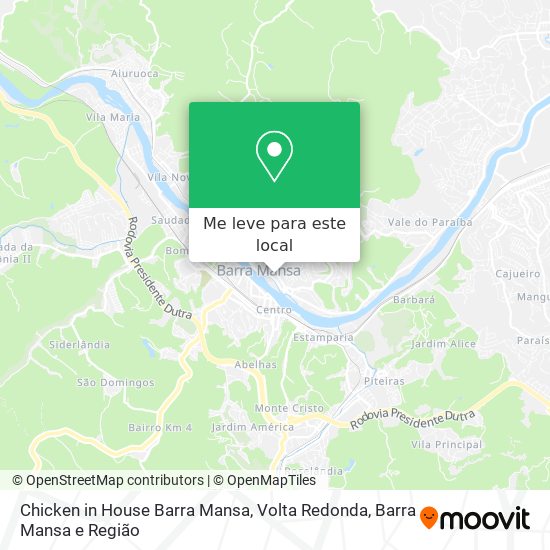 Chicken in House Barra Mansa mapa