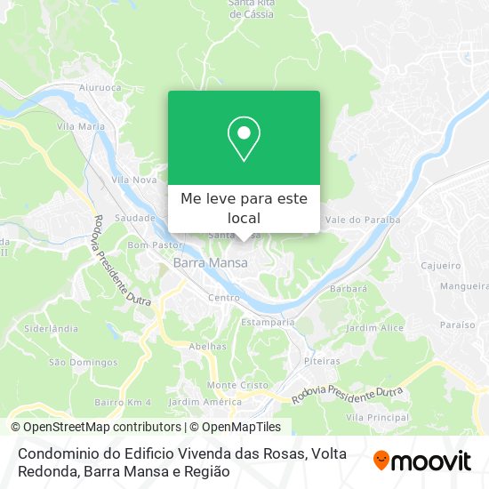 Condominio do Edificio Vivenda das Rosas mapa