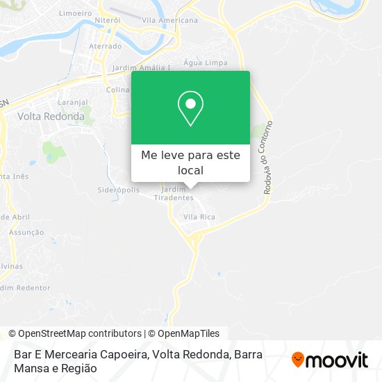 Bar E Mercearia Capoeira mapa