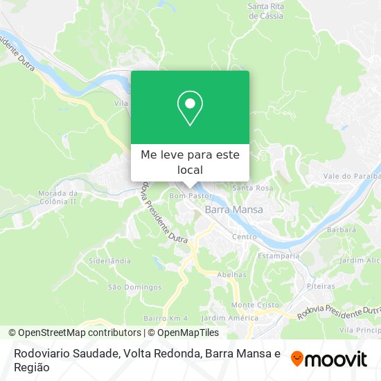 Rodoviario Saudade mapa