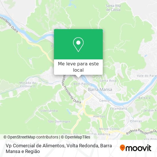 Vp Comercial de Alimentos mapa