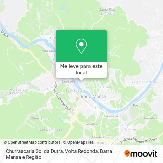 Churrascaria Sol da Dutra mapa