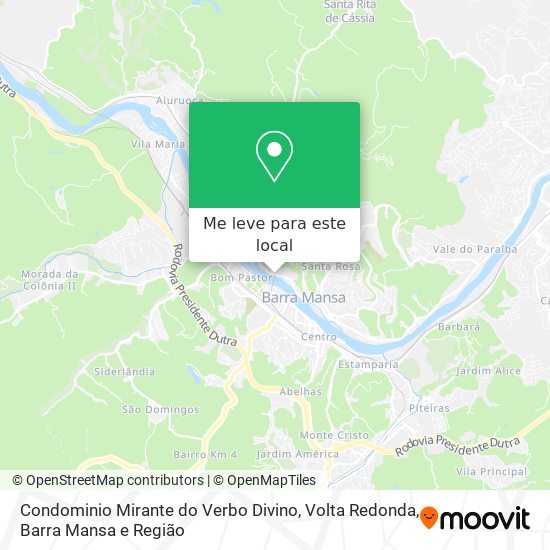 Condominio Mirante do Verbo Divino mapa