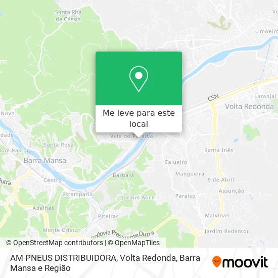 AM PNEUS DISTRIBUIDORA mapa