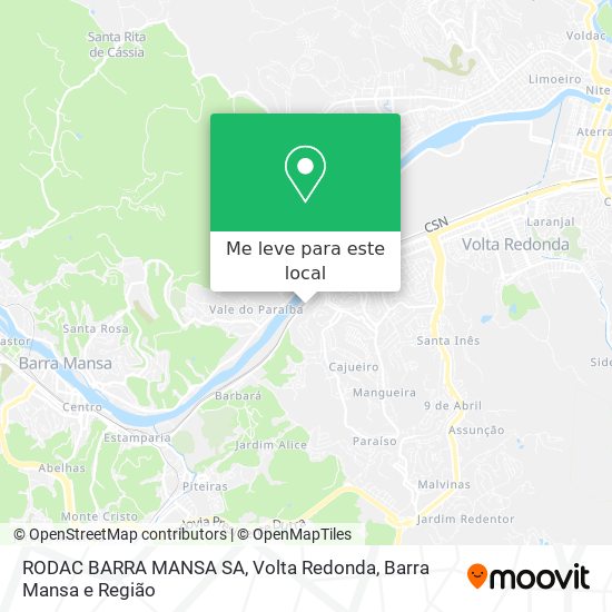 RODAC BARRA MANSA SA mapa