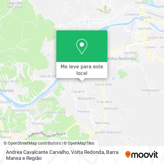 Andrea Cavalcante Carvalho mapa