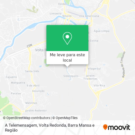 A Telemensagem mapa