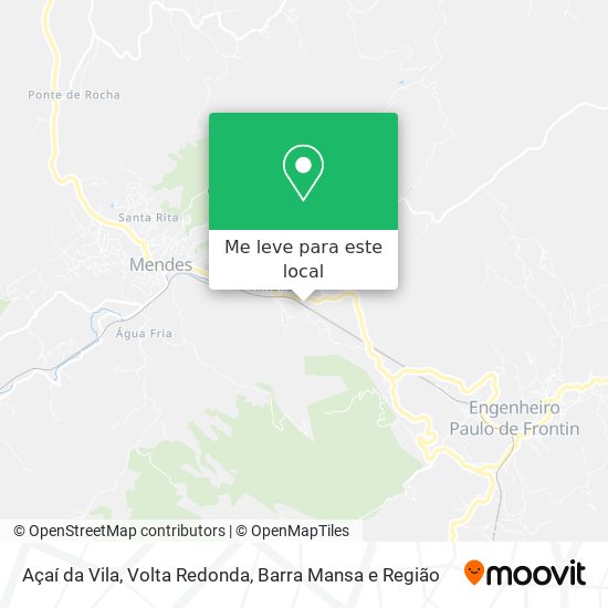 Açaí da Vila mapa