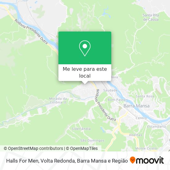 Halls For Men mapa