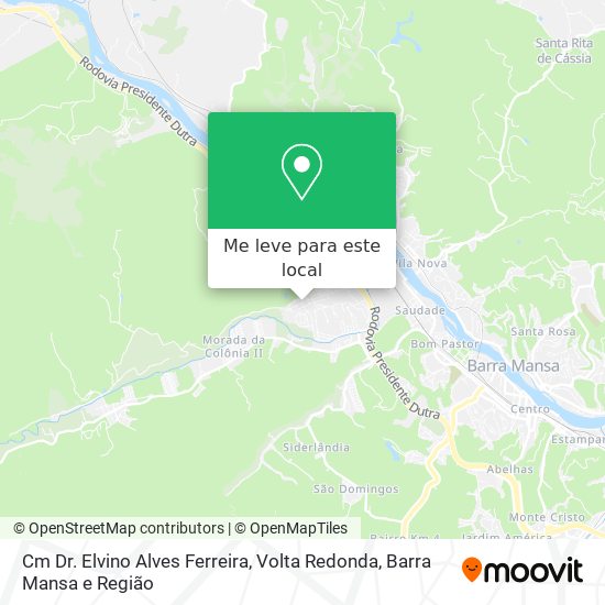 Cm Dr. Elvino Alves Ferreira mapa