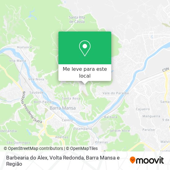 Barbearia do Alex mapa