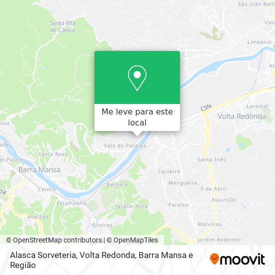 Alasca Sorveteria mapa