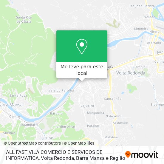 ALL FAST VILA COMERCIO E SERVICOS DE INFORMATICA mapa