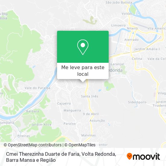 Cmei Therezinha Duarte de Faria mapa