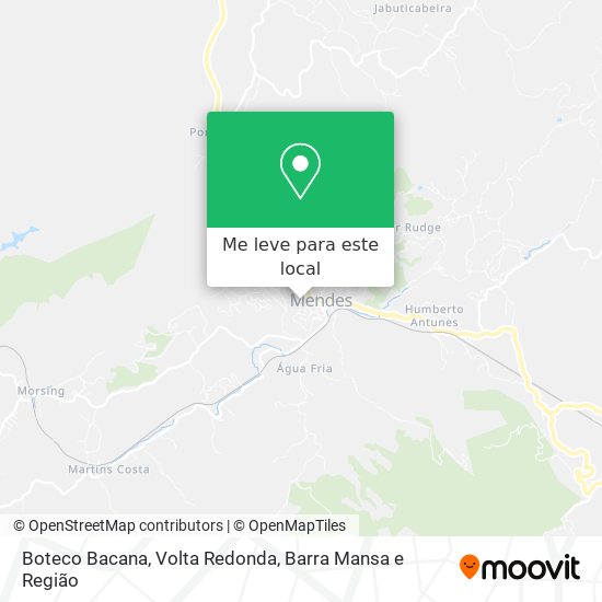 Boteco Bacana mapa