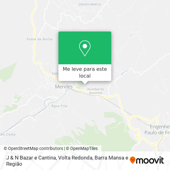 J & N Bazar e Cantina mapa