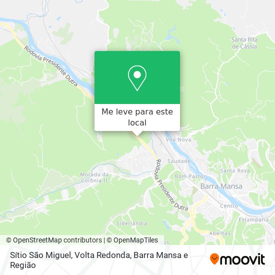 Sítio São Miguel mapa