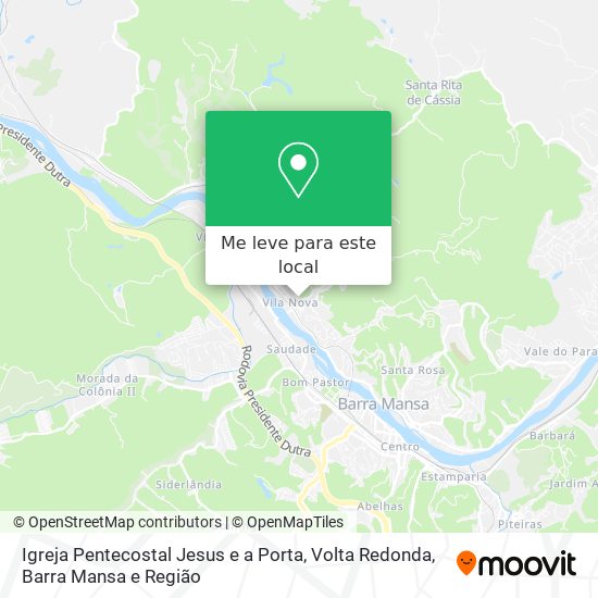 Igreja Pentecostal Jesus e a Porta mapa