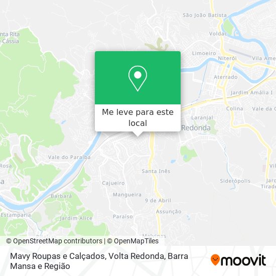 Mavy Roupas e Calçados mapa