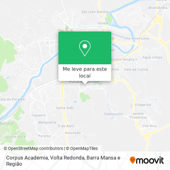 Corpus Academia mapa
