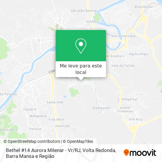 Bethel #14 Aurora Milenar - Vr / RJ mapa