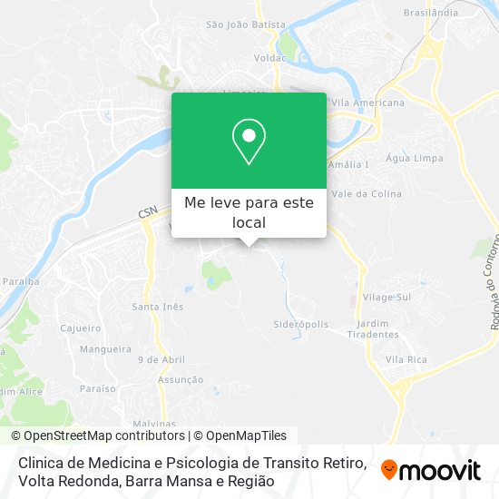 Clinica de Medicina e Psicologia de Transito Retiro mapa