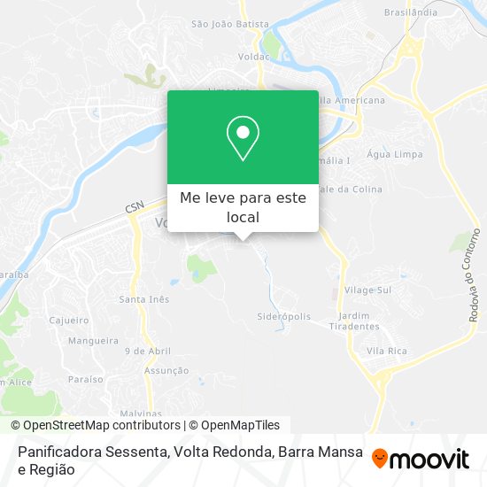 Panificadora Sessenta mapa