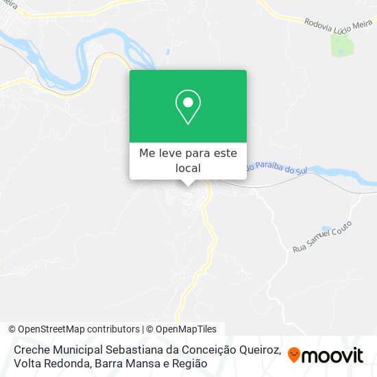 Creche Municipal Sebastiana da Conceição Queiroz mapa