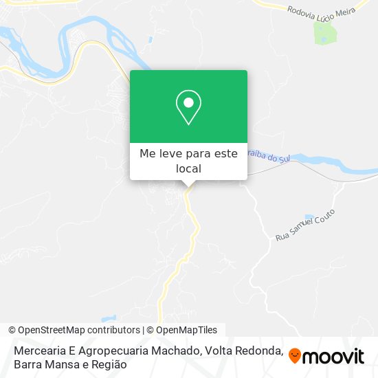 Mercearia E Agropecuaria Machado mapa