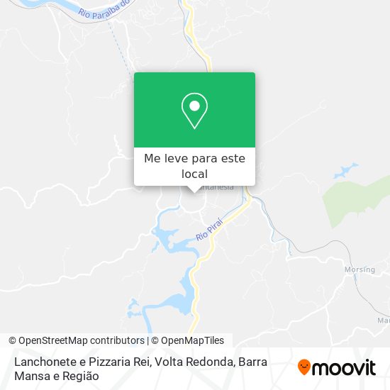 Lanchonete e Pizzaria Rei mapa