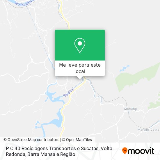 P C 40 Reciclagens Transportes e Sucatas mapa