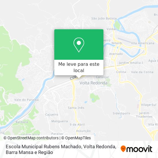 Escola Municipal Rubens Machado mapa