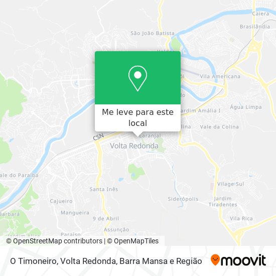 O Timoneiro mapa