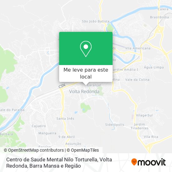 Centro de Saude Mental Nilo Torturella mapa