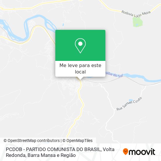 PCDOB - PARTIDO COMUNISTA DO BRASIL mapa