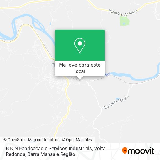 B K N Fabricacao e Servicos Industriais mapa