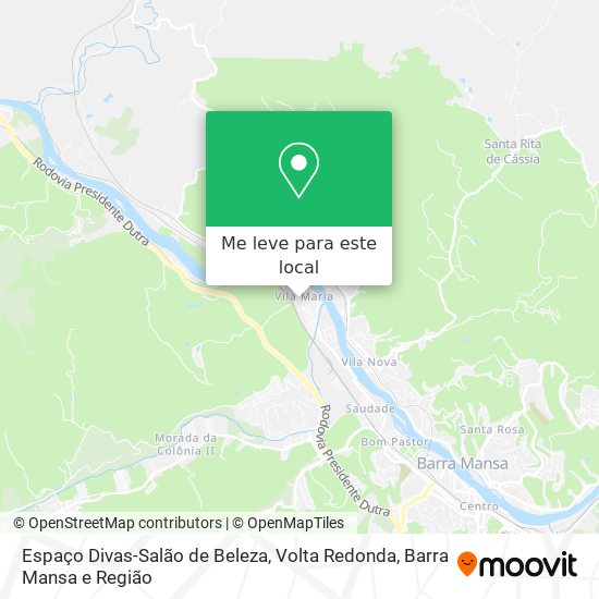 Espaço Divas-Salão de Beleza mapa