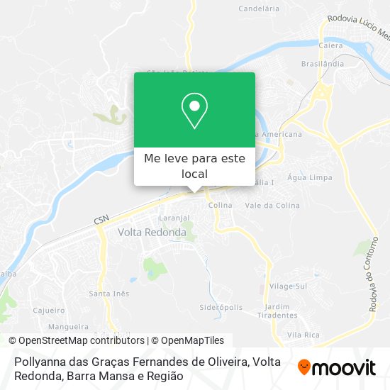 Pollyanna das Graças Fernandes de Oliveira mapa
