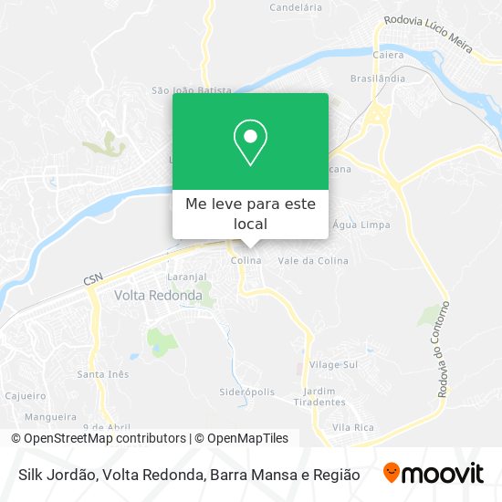 Silk Jordão mapa