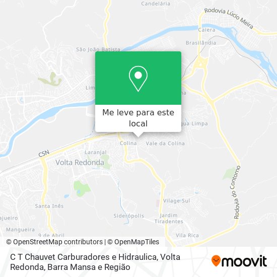 C T Chauvet Carburadores e Hidraulica mapa