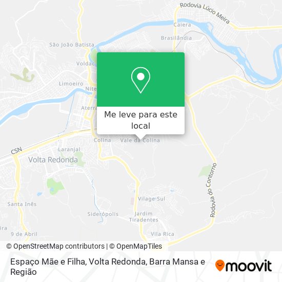 Espaço Mãe e Filha mapa