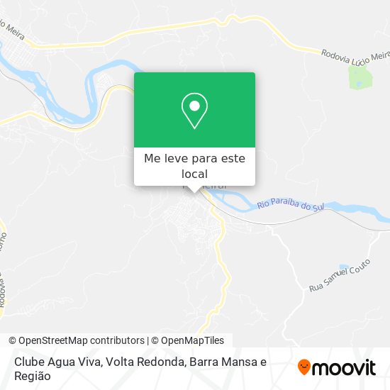 Clube Agua Viva mapa