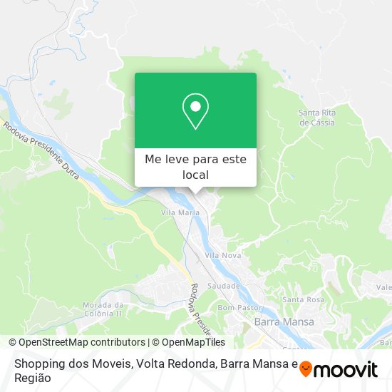 Shopping dos Moveis mapa