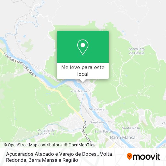 Açucarados Atacado e Varejo de Doces. mapa