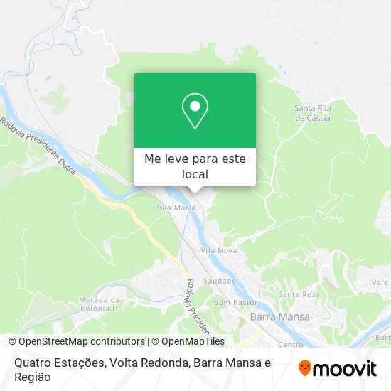 Quatro Estações mapa