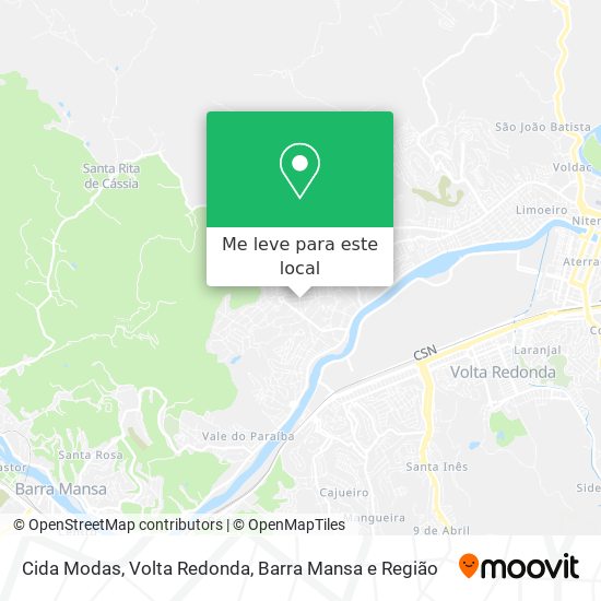 Cida Modas mapa